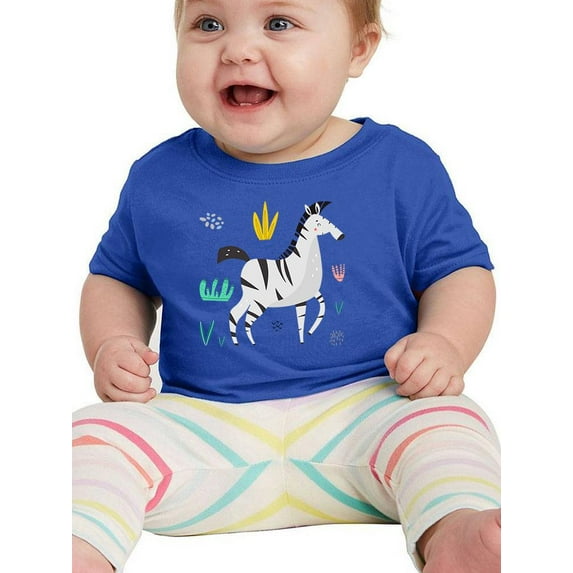 Zebra Doodle Style Safari T-Shirt Infant -Image by Shutterstock, 18 Months
