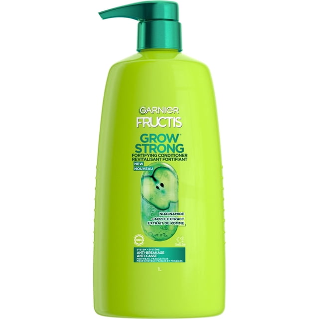 Acondicionador Garnier Fructis Grow Strong, 1 botella, 1 litro