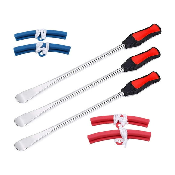 P1TOOLS 14.5" Tire Spoons Iron Lever Tire Changer and Rim Protector Professional Tire Changing Tool for Motorcycle, Dirt Bike, Lawn Mower