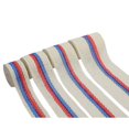 thumbnail image 3 of Rollo de cinta de yute AAYU color marfil con encaje rojo y azul de 45 pies, paquete de 3, 3 of 4