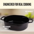 thumbnail image 3 of Alva 6-Qt Oval Enameled Cast Iron Dutch Oven, Non Toxic, 3 of 9
