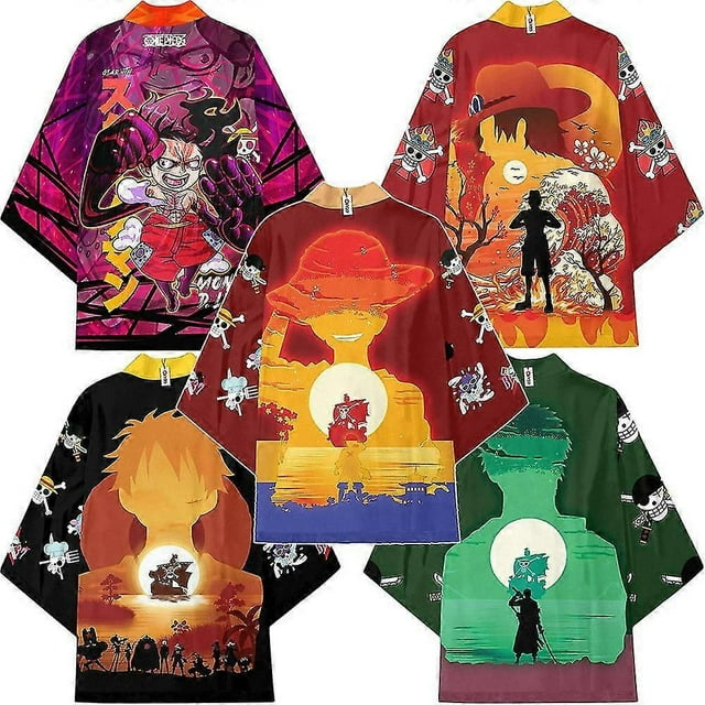 Anime Pirates Adult Cosplay Costume Luffy Zoro Nami Chopper Ace Kimono Women Men Clothes Leisure Loose Coat Cloak
