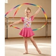 thumbnail image 3 of Aideaone Girls Ballet Leotards Dance Leotard Circle Skirt Ruffer Sleeve Ballerina Dresses with Skirted Shorts for Kid 5 - 8T, 3 of 5