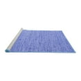 thumbnail image 2 of Ahgly Company Machine Washable Indoor Square Abstract Blue Contemporary Area Rugs, 4' Square, 2 of 4