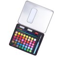 thumbnail image 2 of Juego de pigmentos de acuarela, caja de lata portátil de 48 colores brillantes, herramientas de pintura Solubles en agua de tapa dura, 2 of 5