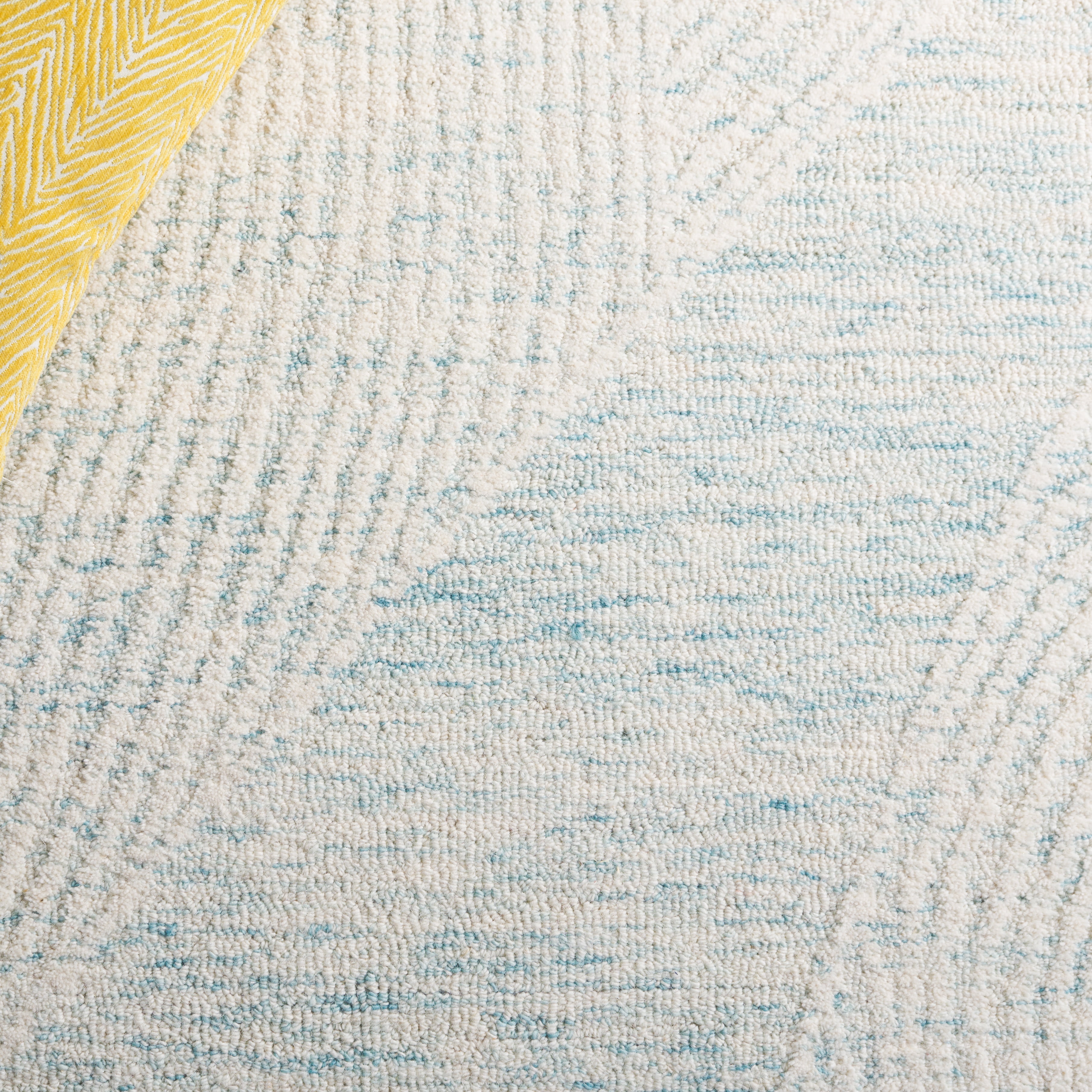 SAFAVIEH Pine Burke Abstract Area Rug, Turquoise/Ivory, 3' x 5'