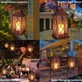 thumbnail image 5 of Outdoor Garden Hanging LED Flickering Flameless Candle Lights For Outdoor Party, 5 of 7
