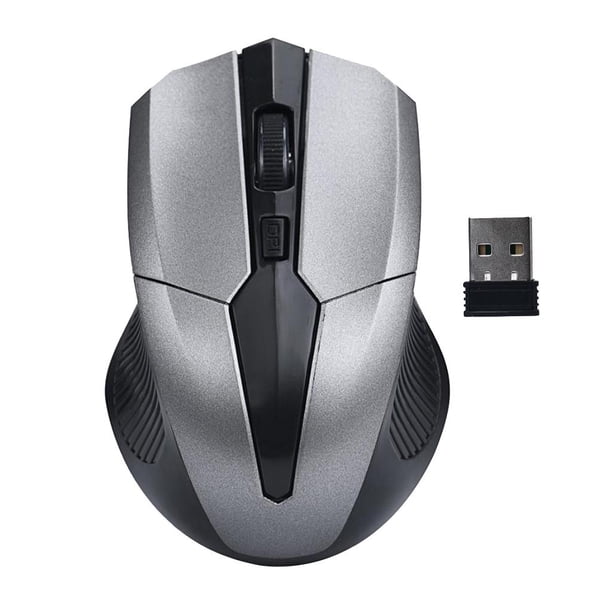 Ratón Óptico Inalámbrico Perfecl Silencioso 2.4G Gris