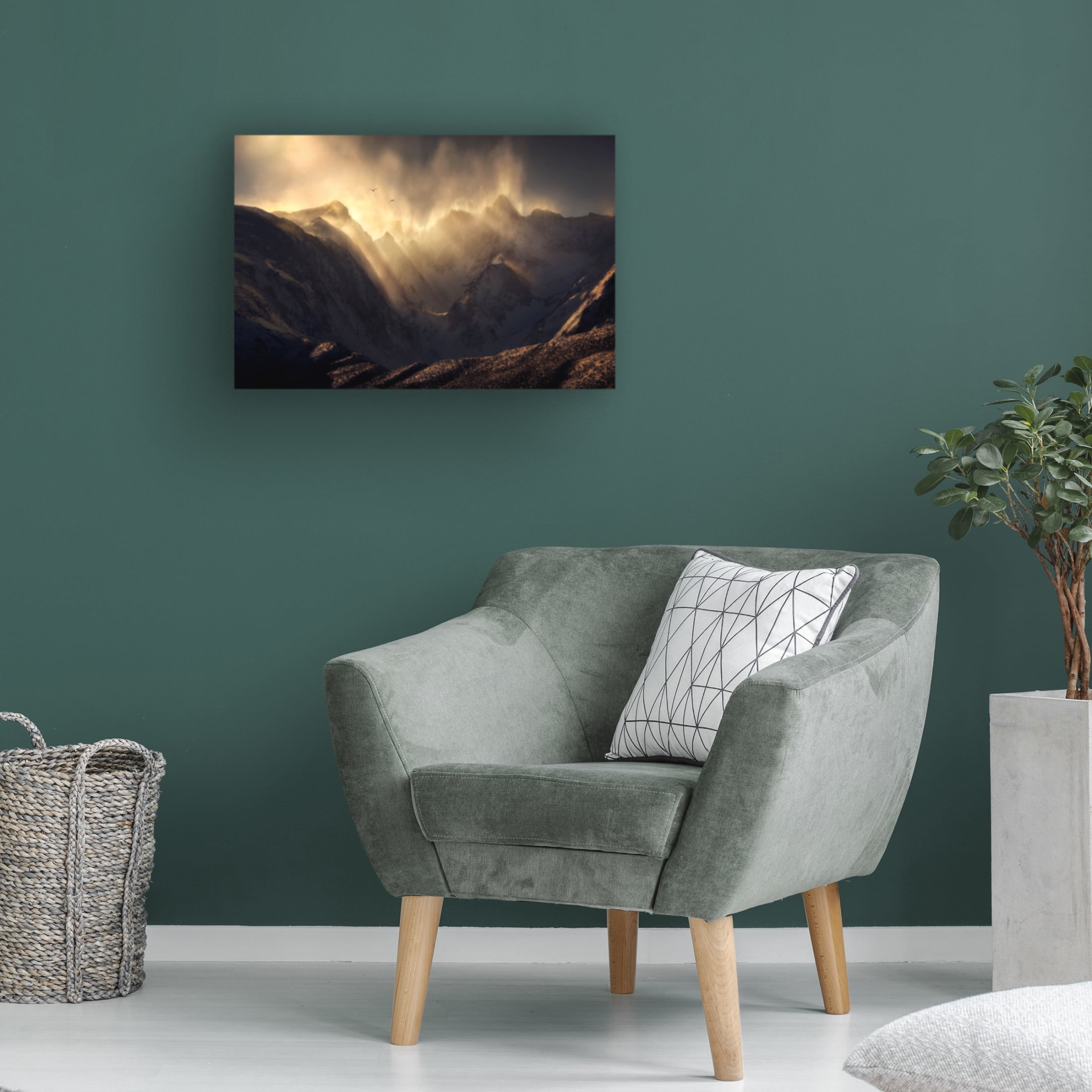 Canvas Wall Art - Ryan Dyar 'Polterzeitgeist' Wall Art for Living Room, Bedroom, or Office Décor by Trademark Fine Art - 19 x 12 Inches