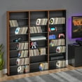 thumbnail image 3 of Prepac Triple Width Multimedia Wall Storage, Cherry and Black, 3 of 13