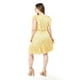 thumbnail image 3 of Vestido floral con volantes Roman Fashion /Tallas Extras, 4236 (Amarillo flores) amarillo 42, 3 of 5