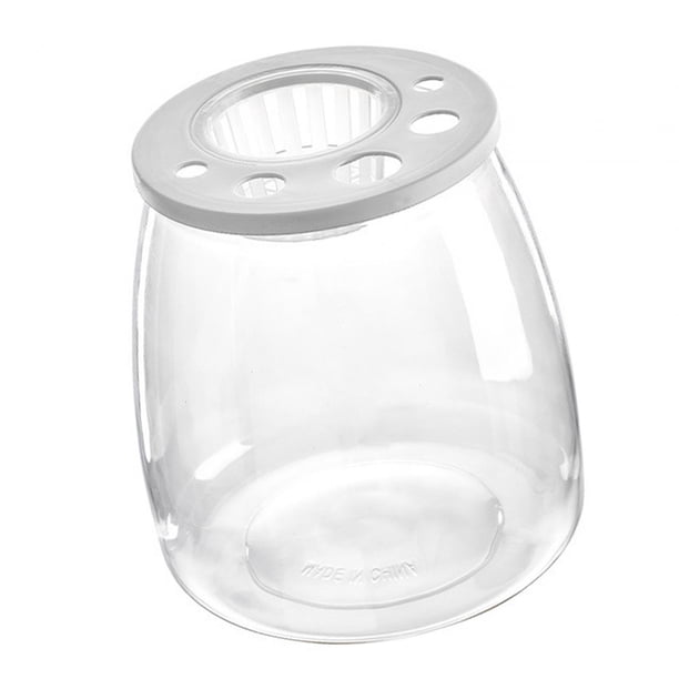 Fish Bowl Fish Tank Escritorio Versátil de moda con tapa superior hueca Acuario acuático DIY Micro paisaje para sala de estar Oficina Hotel Decoración barriga Yinane Tanque de acuario de escritorio