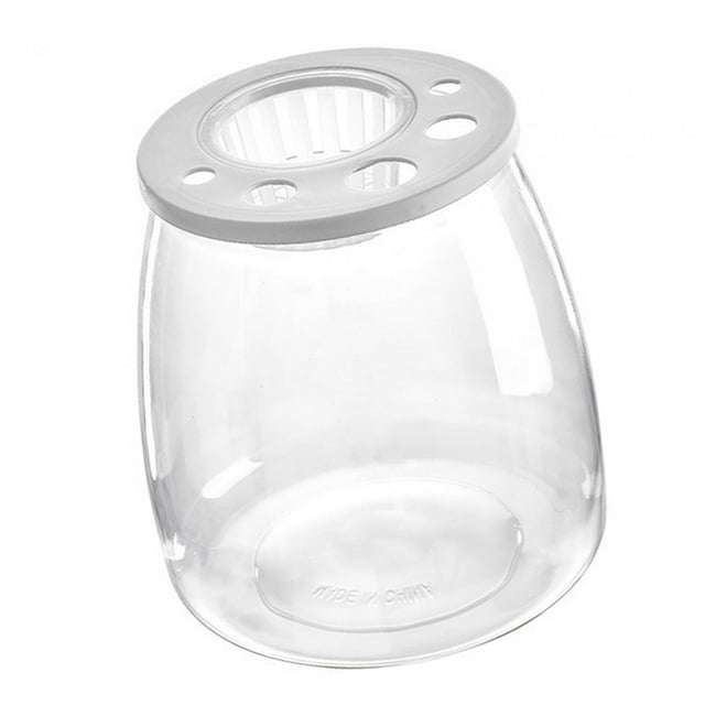 Fish Bowl Fish Tank Escritorio Versátil de moda con tapa superior hueca Acuario acuático DIY Micro paisaje para sala de estar Oficina Hotel Decoración barriga Yinane Tanque de acuario de escritorio