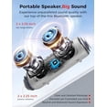 thumbnail image 2 of Bluetooth Speaker with HD Sound, Portable Wireless, IPX5 Waterproof, Up to 20H Playtime, TWS Pairing, BT5.3, for Home/Party/Outdoor/Beach, Electronic Gadgets, Birthday Gift (Grey), 2 of 9
