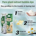 thumbnail image 3 of Plant Bubble Hair Dye Shampoo, Instant Natural Hair Dye Shampoo For Women & Man, Household Easy-to-wash Hair Washing Color Cream, 3 of 5