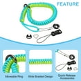 thumbnail image 5 of Uxcell Camera Wrist Strap Set, Polyester Quick Release Round Braided Hand Wristlet Lanyards with Accessories, Green Blue, 5 of 6