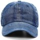 thumbnail image 2 of Gorra de béisbol lavada de algodón vaquero envejecido para papá sombrero ajustable polo camionero estilo unisex, 2 of 7