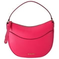 thumbnail image 3 of MIchael Kors Dover Large Half Moon Shoulder Bag Hobo Electric Pink Leather, 3 of 8
