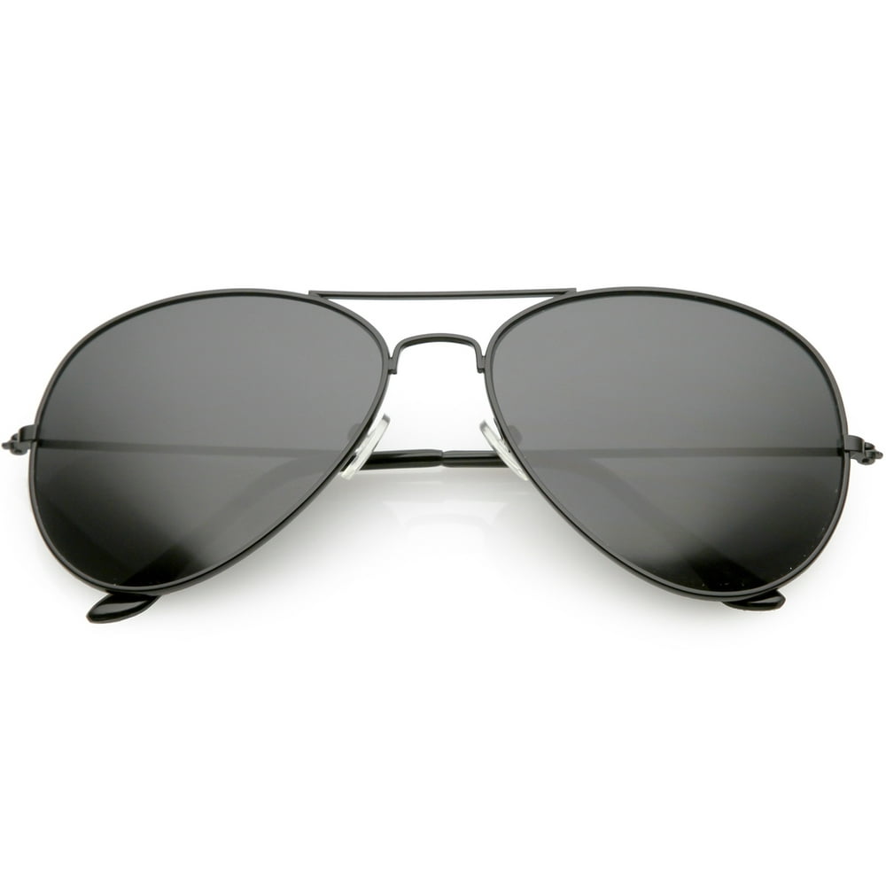 sunglass.la - Oversize Large Aviator Sunglasses Metal Frame Crossbar ...