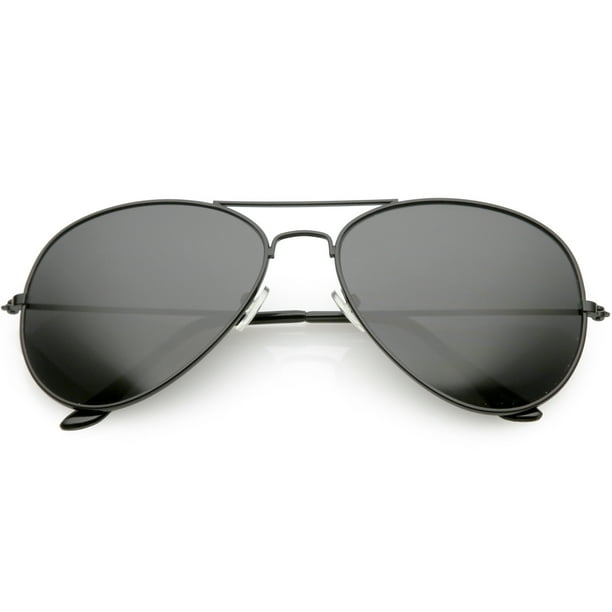 oversized black aviators