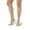 Tan, variant on AW Style 1101 Women's 15-20 mmHg Moderate Compression Maternity Knee Socks White Large