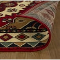 thumbnail image 5 of Ornamental Medallion Southwestern Ultra-Soft Indoor Area Rug or Runner, 5' x 8', Red by Blue Nile Mills, 5 of 6