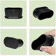 thumbnail image 2 of Tapas para patas de sillas Tapas protectoras PVC Inodoro Libre de rayones Ovalado 30 x 60 mm (3,0 x 6,0 cm) Paquete de 8 Negro TUNC Sencillez, 2 of 5