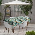thumbnail image 2 of Vargottam Indoor/OutdoorTablecloth58x58 Inch SquareTablecloth with Umbrella Hole and Zip- Waterproof PatioTableCloths- TableCovers for Backyard RectangularTable- Aquamarine2, 2 of 5