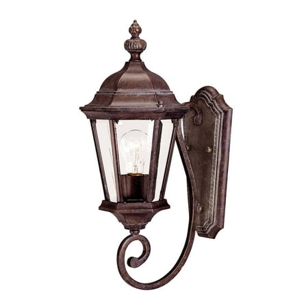 

Wall Sconces 1 Light With Walnut Patina Finish Incandescent Bulbs 8 inch 60 Watts
