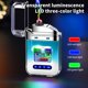 thumbnail image 5 of Creatives Personality Transparent Cool Double Arcs Gradient Colour Lighter Outdoor Windproof Lighter, 5 of 6