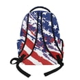 thumbnail image 3 of FKELYI July 4th Grunge USA Flag Print Kids School Backpack for Boys Girls 17 inch Schoolbag Lightweight Casual Daypack with Multi-Pockets for Elementary Student, 3 of 7