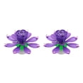 thumbnail image 2 of Advancent Flor giratoria Música Plástico Festival Boda Cumpleaños Pastel Velas musicales Decoraciones Accesorios Púrpura Violeta 2piezas Advancent CBP086189, 2 of 6