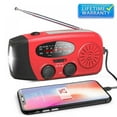 thumbnail image 1 of New Upgrade 2000mAh Solar Hand Crank Dynamo AM/FM/NOAA Weather Radio LED Flashlight Charge Emergency Outdoor Occasions Red, 1 of 9