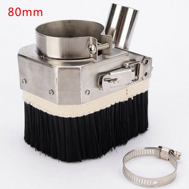 Double Door Spindle Dust Shoe Cover Cleaner F/ CNC Router Engraving Machine 80mm