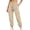 Khaki-1, variant on Womens Cargo Joggers Casual Pants with Multi-Pockets Women's Joggers,Drawstring, Solid Color, Elastic Waist, High Rise,Running,Yoga Gym,Workout Wear,Casual