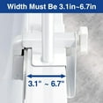 thumbnail image 6 of Adjustable Bathtub Safety Rail: Shower Grab Bar Handle for Seniors, Elderly, and Disabled, 14–18 Inch Height Range, Bathroom Safety Bars with Non-Slip Grip, Supports 300 lbs, 6 of 8