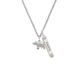 thumbnail image 2 of Delight Jewelry Silvertone 3-D Bear Silvertone Believe Faith Prayer Hope Bar Charm Necklace, 23", 2 of 4