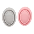 thumbnail image 3 of Tazón De Limpieza De Cepillos De Maquillaje, 2 Piezas De Cepillo De Maquillaje Mat De Limpieza De Espacio De Ahorro De Silicona Flexible Para Hojaldre De Polvo Para El Hogar, 3 of 7