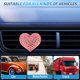 thumbnail image 3 of 4 clips para ventilación de coche, con forma de corazón, accesorios y ambientadores., 3 of 7