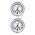 thumbnail image 2 of Billuyoard 2-in-1 Hygrometer Temperature Humidity Gauge Dial Living Equipment Plastic Room Indoor Operated Analog Battery 2piezas, 2 of 6