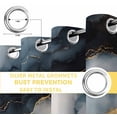 thumbnail image 6 of Marble Black Blackout Curtains for Bedroom/Living Room, Thermal Insulated Kitchen Curtains, Modern Ink Painting Art Abstract Grommet Darkening Window Treatment Drapes 27.5"x39"x2, 6 of 8