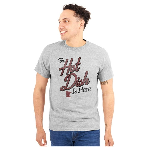 Minnesota Hotdish MN Funny Party Plus Size Crewneck Graphic Tee Shirt Brisco Brands 2X
