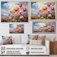 thumbnail image 4 of Designart "Denmark Multicolor Tulip landscapes I" Floral Floater Framed Canvas Wall Art, 4 of 7