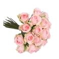 thumbnail image 1 of Cateissary Flores artificiales Ramos de rosas falsas Vintage de mano para de boda Cocina Jardín Compromiso Decoraciones de bricolaje Decoración rosa champán, 1 of 6