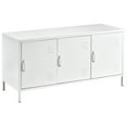 thumbnail image 1 of Tophomer 22,83 Pouces Stand Armoire de Rangement Entrée Buffet Armoire de Rangement avec 3 Tiroirs, Blanc, 1 of 11