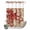 Red, variant on No Hook Shower Curtain, Ocean Red Octopus Shower Curtains for Bathroom with See Through Top Window, Coastal Anchor Sea Boat Retro World Map Waterproof & Washable Bath Curtain Stall 48"x72"