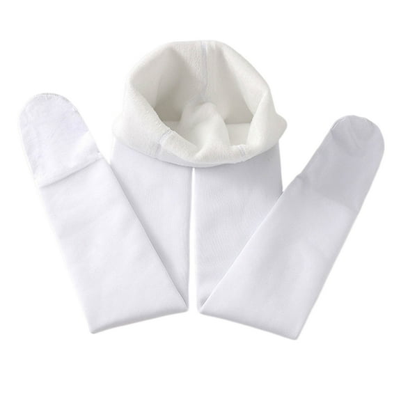 newwalpole Winter Warm Girls Tights - Soft Cotton Kids Leggings Seamless Knit Pantyhose Dance Stockings for Girls White for Size 160