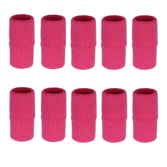 Nvzi-a 20 Pieces Finger Sleeves, Thumb Splint Brace for Finger Support, Relieve Pain for Arthritis,Triggger Finger, Compression Aid for Sports (Rose)