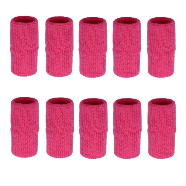 Xiao Hua 20 fundas para dedos, férula para pulgar, soporte para dedos, alivio del dolor de artritis, dedo en gatillo, ayuda de compresión para deportes (rosa)