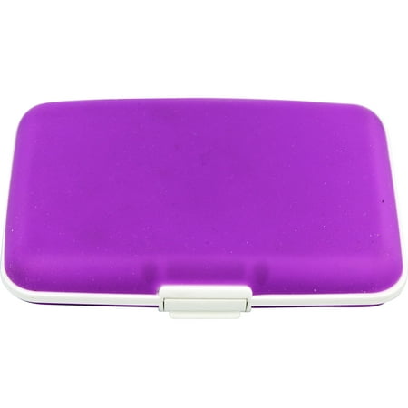 - Purple Silicone Hard Shelled Wallet Silicone Card Holder Case
